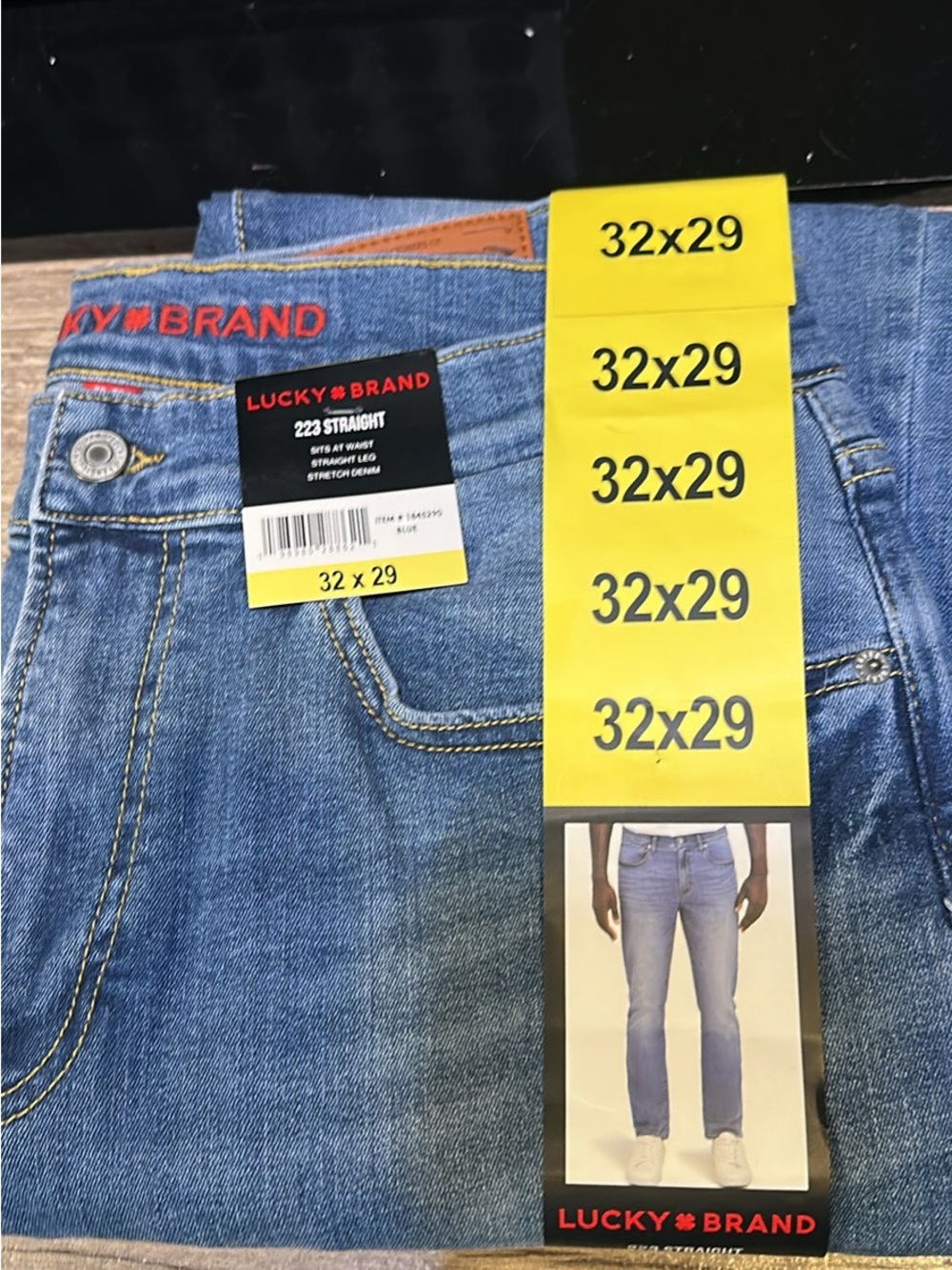 Lucky Brand Men's Straight Jeans in Light Blue Denim